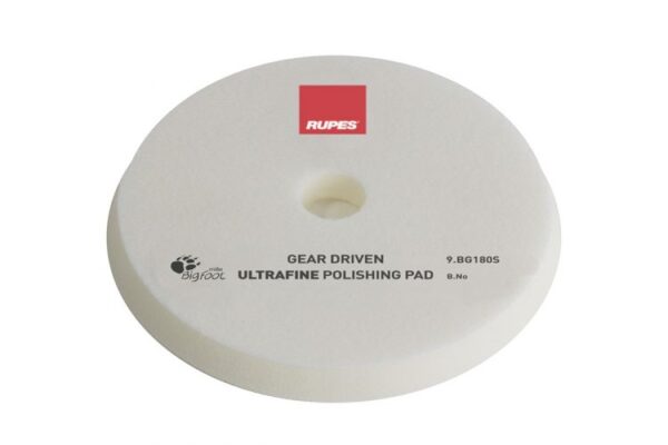 Ultrafine polishing foam pads for gear driven